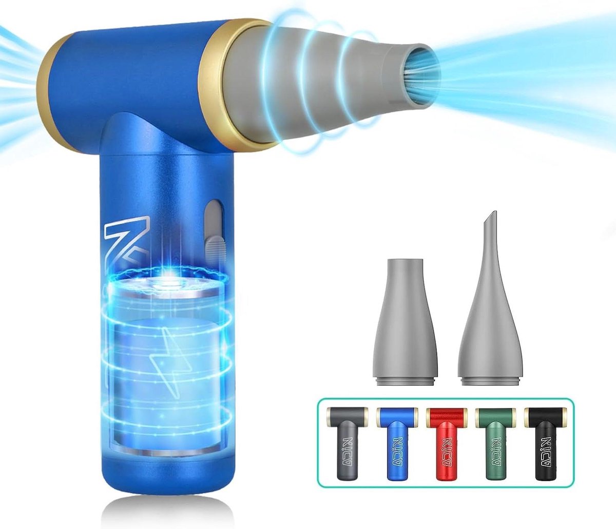 Elektrische Stofblazer - Mini Stofzuiger - Apparaten Schoonmaken - Traploze Snelheidsregeling - 300g - Blauw