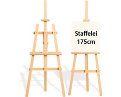 Schildersezel hout groot – Houten schilder ezel in hoogte verstelbaar voor schilderen atelier & bruiloft – ezel voor kinderen volwassenen inklapbaar…
