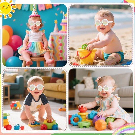 Baby Zonnebril - Kind Zonnebril - Bescherming Ogen - UV400 Bescherming - 6 Maanden tot 2 Jaar - Blauw — afbeelding 4