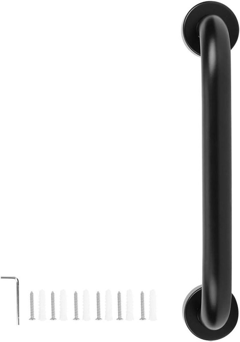 Badkamer Handgreep - Veiligheid Handgreep - Extra Ondersteuning - Antislip Ontwerp - 30 cm - Zwart
