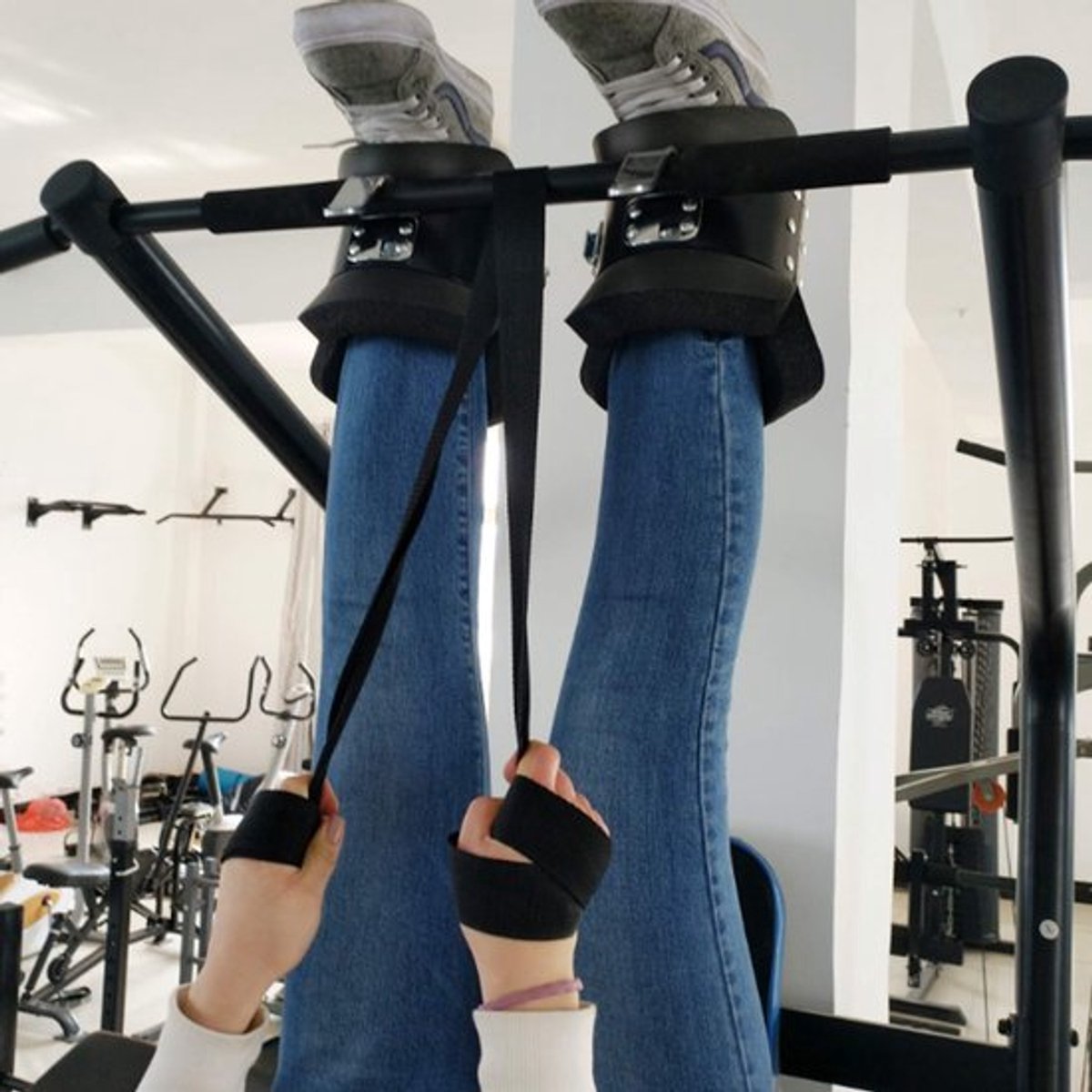 Opknoping Pull Up Laarzen Veilig en Inversie Hang Up Laarzen Zwart