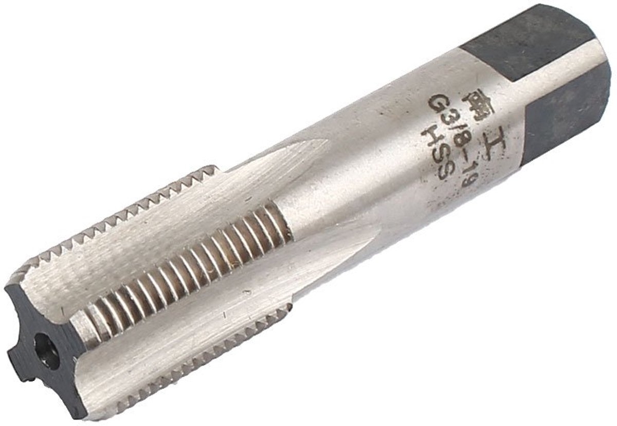 sourcingmap G3/8-19 BSP 55 Graad 4 Fluiten HSS Pijp Draad Tap 70mm Lengte