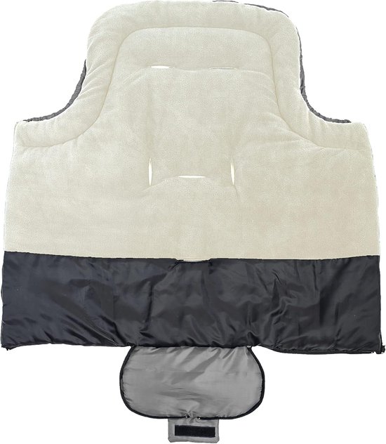 Baby Voetenzak - Winterzak Kinderwagen - Warmte Buiten - Waterdicht Winddicht - 93 x 45 cm - Grijs — afbeelding 2