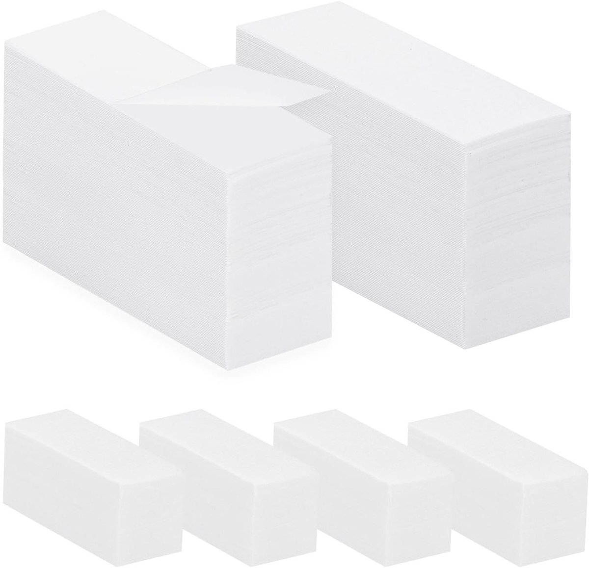 Wax Strips - Onbewerkt Papier - Ontharen Huid - Scheurvrij Ontwerp - 500 Stuks - Wit