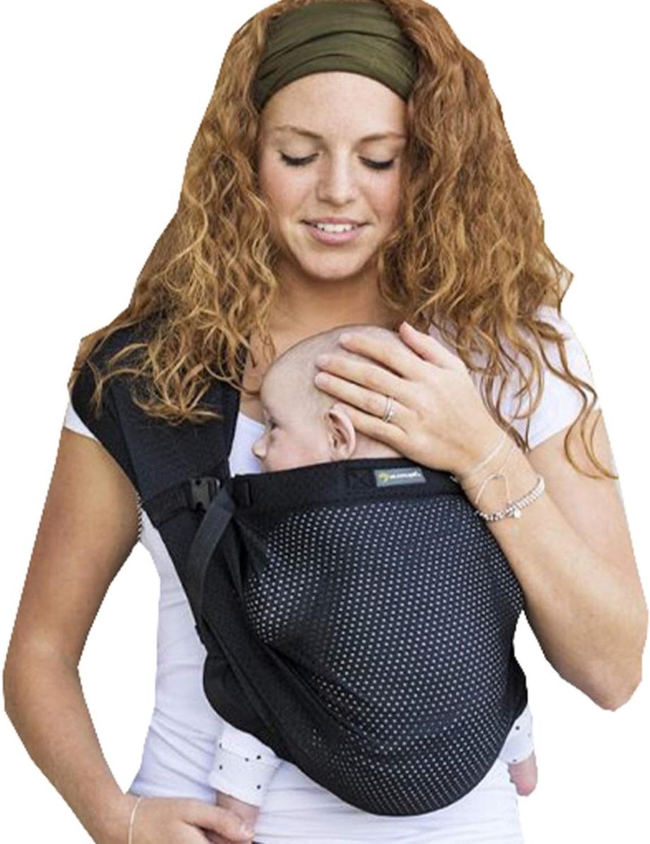 Draagzak Baby - Draagdoek Kinderen - Veilig Dragen - Waterdicht Materiaal - 0-2 Jaar - Zwart