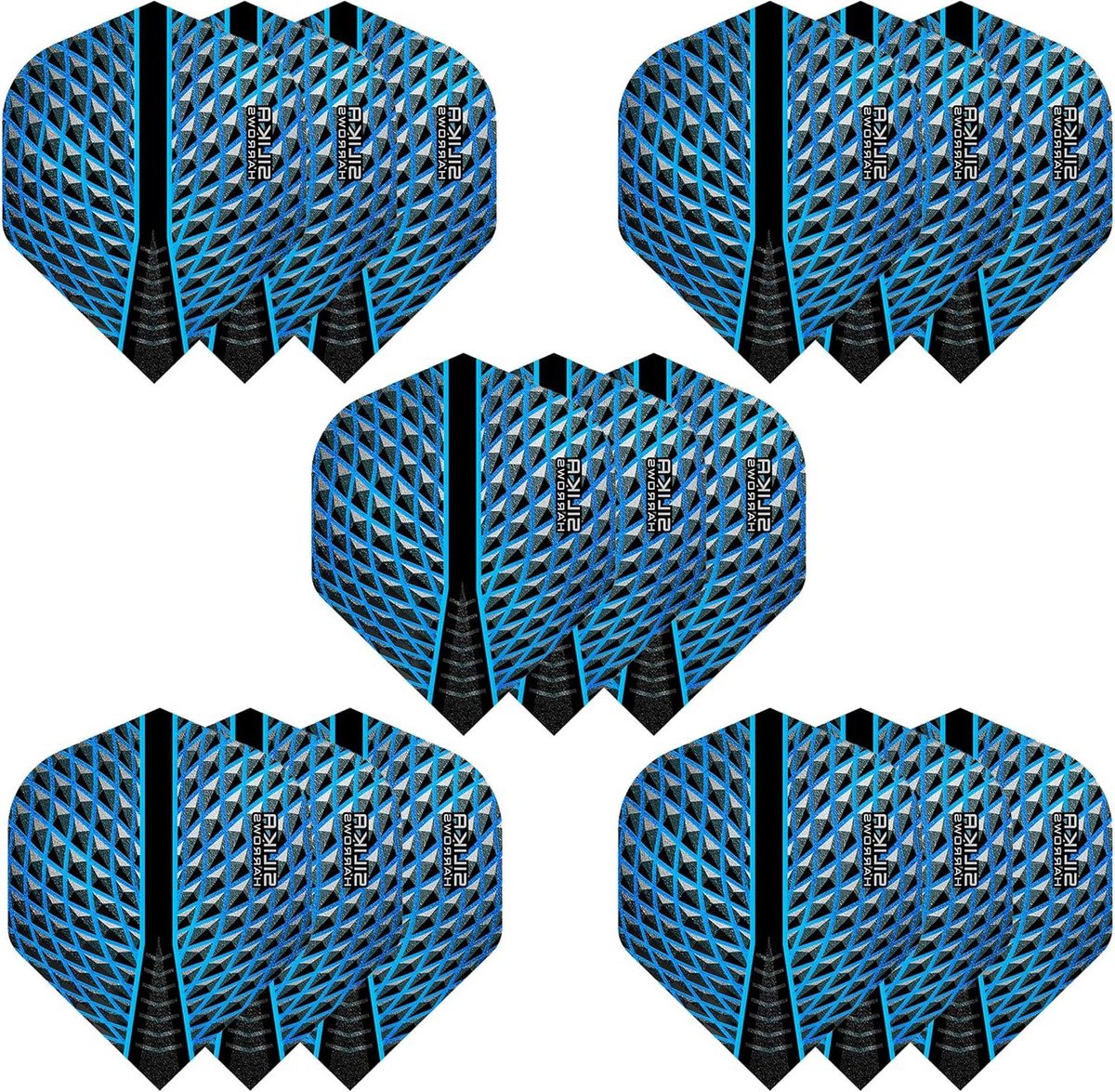 Dartvluchten Set - Extra Sterk - Precisie Darts - 100 Micron Dikte - 15 Stuks - Blauw