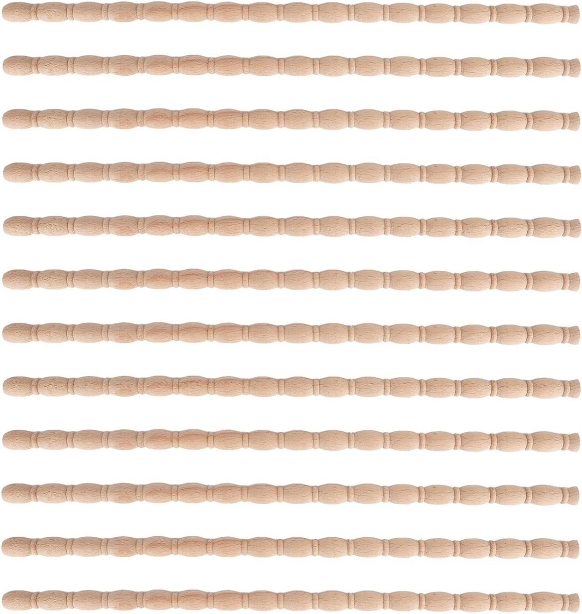 Houten Sierlijsten - Houten Decoratie - Meubels Upgraden - Niet Afgewerkt - 40 cm - Natuurlijk