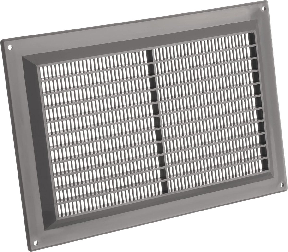 Ventilatierooster - Toevoer afvoerlucht rooster - Luchtcirculatie Verbeteren - Sterk lichtgewicht kunststof - 250 x 170 mm - Grijs