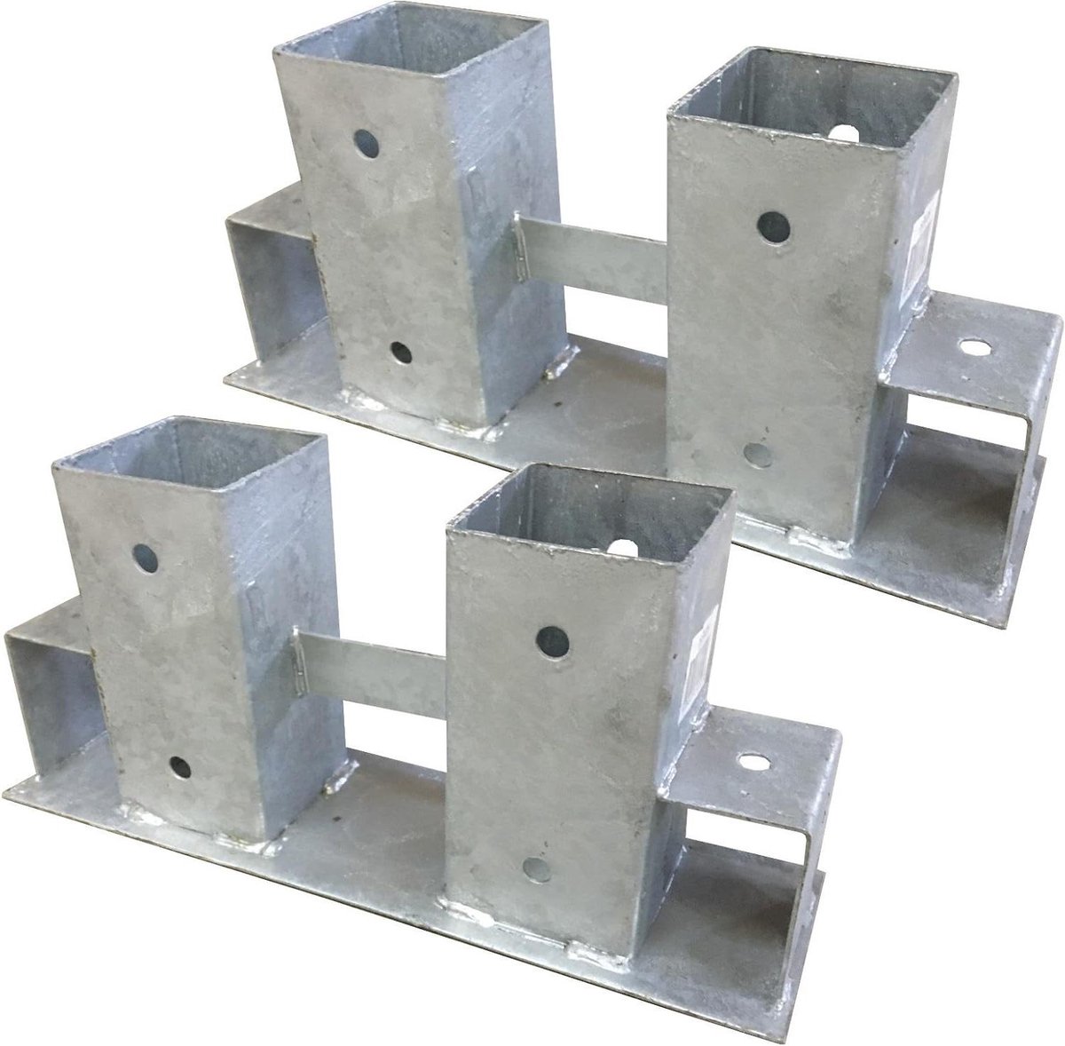 Stapelsteunen Haardhout - Stapelbakken Hout - Haardhout Stapelen - Verstelbaar Frame - 34 x 10 cm - Zilver