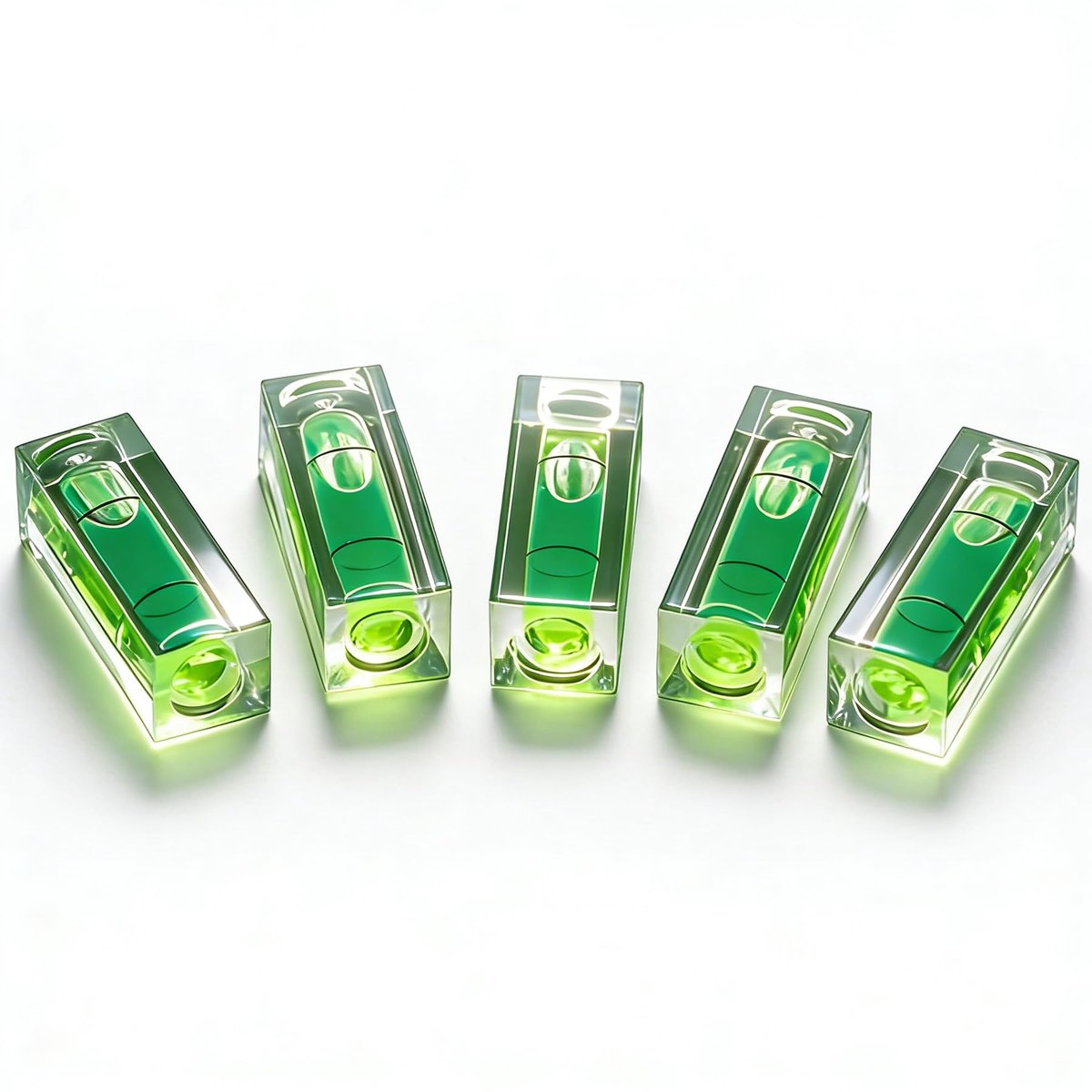 Mini Bubble Waterpas, 5St 15 * 15 * 40mm Vierkante Kleine Bellen Waterpas, Touwlijn Waterpas, Meetinstrumenten Indelingsgereedschap