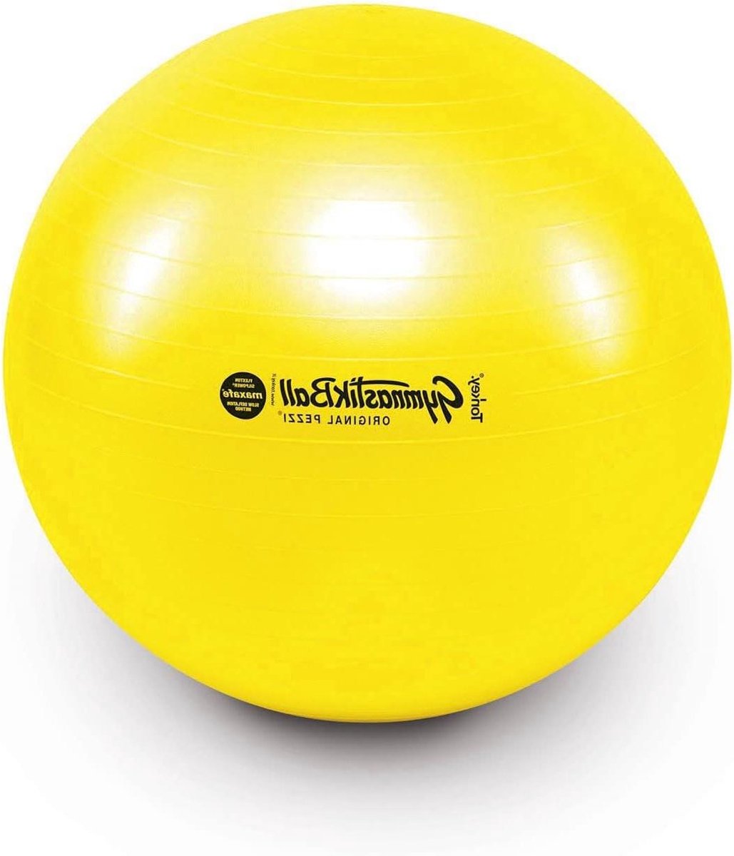 Gymnastiekbal - Zitbal Fitnessbal - Training en Therapie - Langzaam Lucht Verlaten - 65 cm - Geel