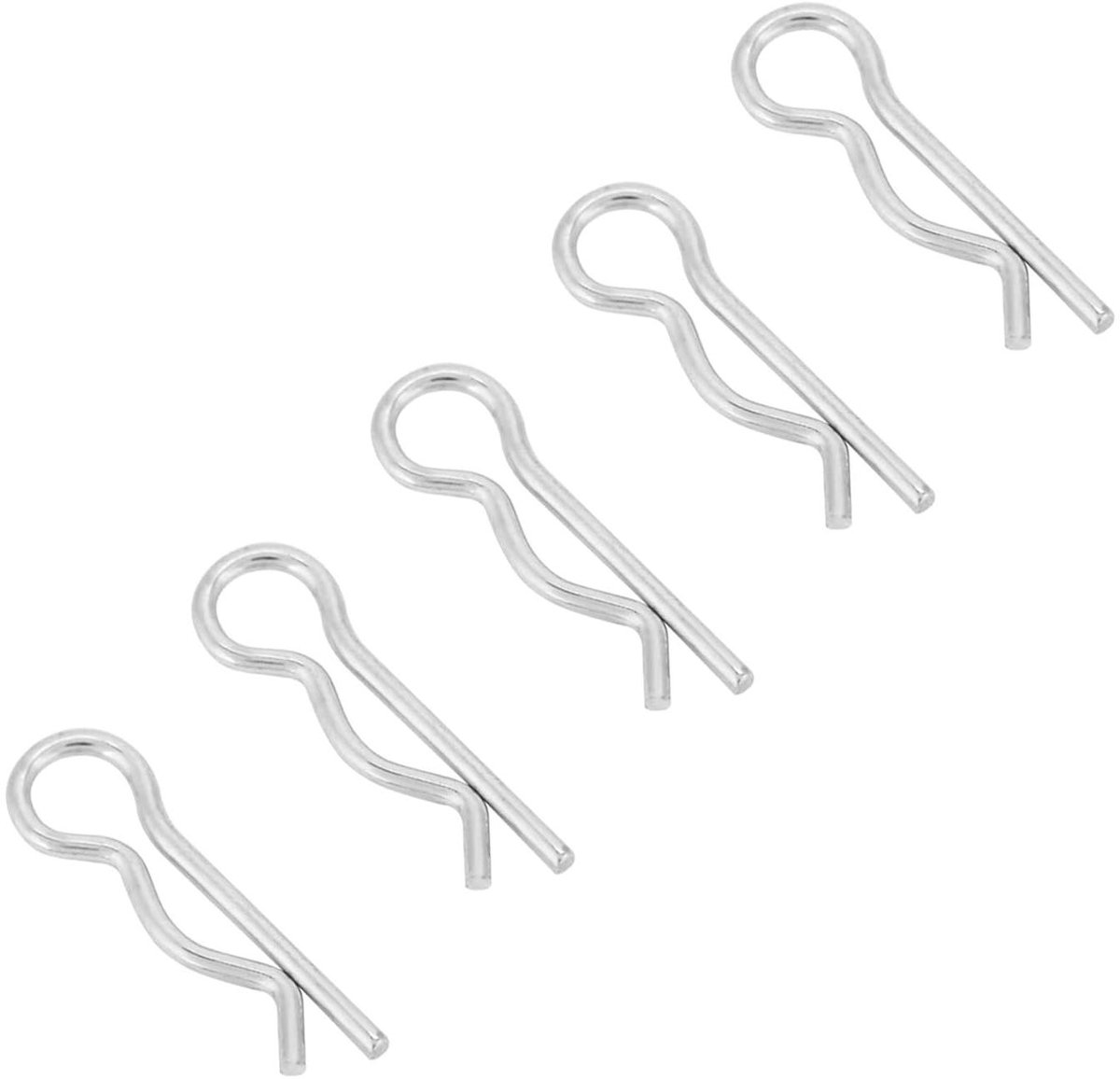 E-Ambar - Splitpenclips Gegalvaniseerd Ijzer - 1,2 * 20 Mm - Veerclips - Borgpennen - Haarspeld