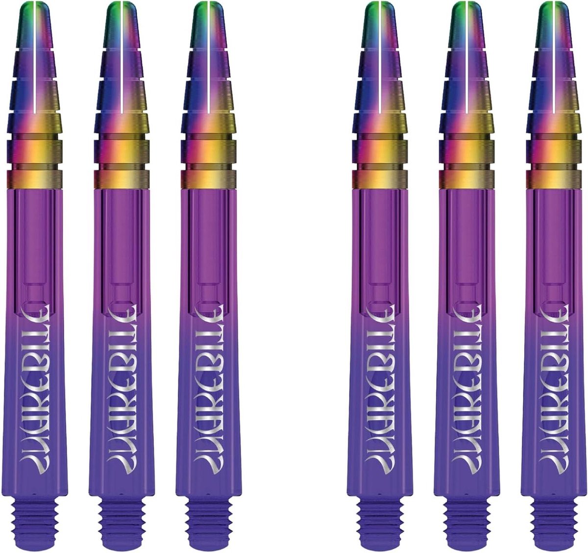 Dart Stengels - Shafts Polycarbonaat - Darts Spelen - Nitrotech Ionische Constructie - Medium 42 mm - Paars