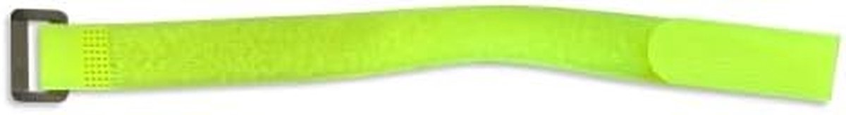 Klittenband met Lus - Velcro Tape - Modelbouw Fixeren - Sterke Hechting - 20 x 300 mm - Neon Geel