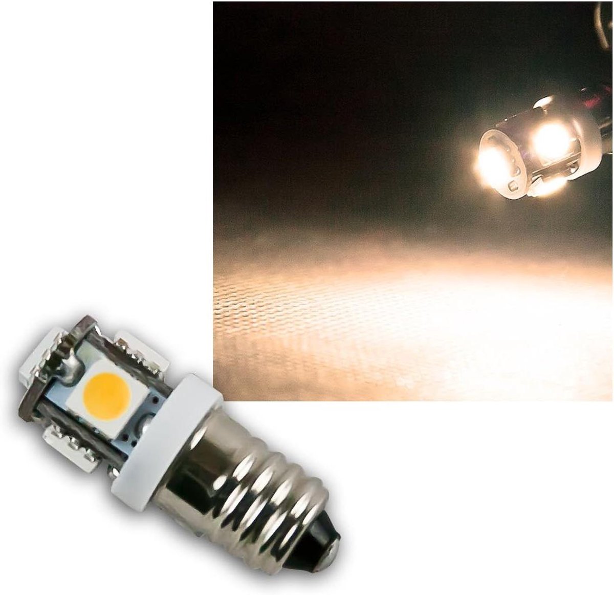 LED Lamp - Mini Lampje - Apparaten Verlichten - Energiezuinig - 12V DC - Warm Wit