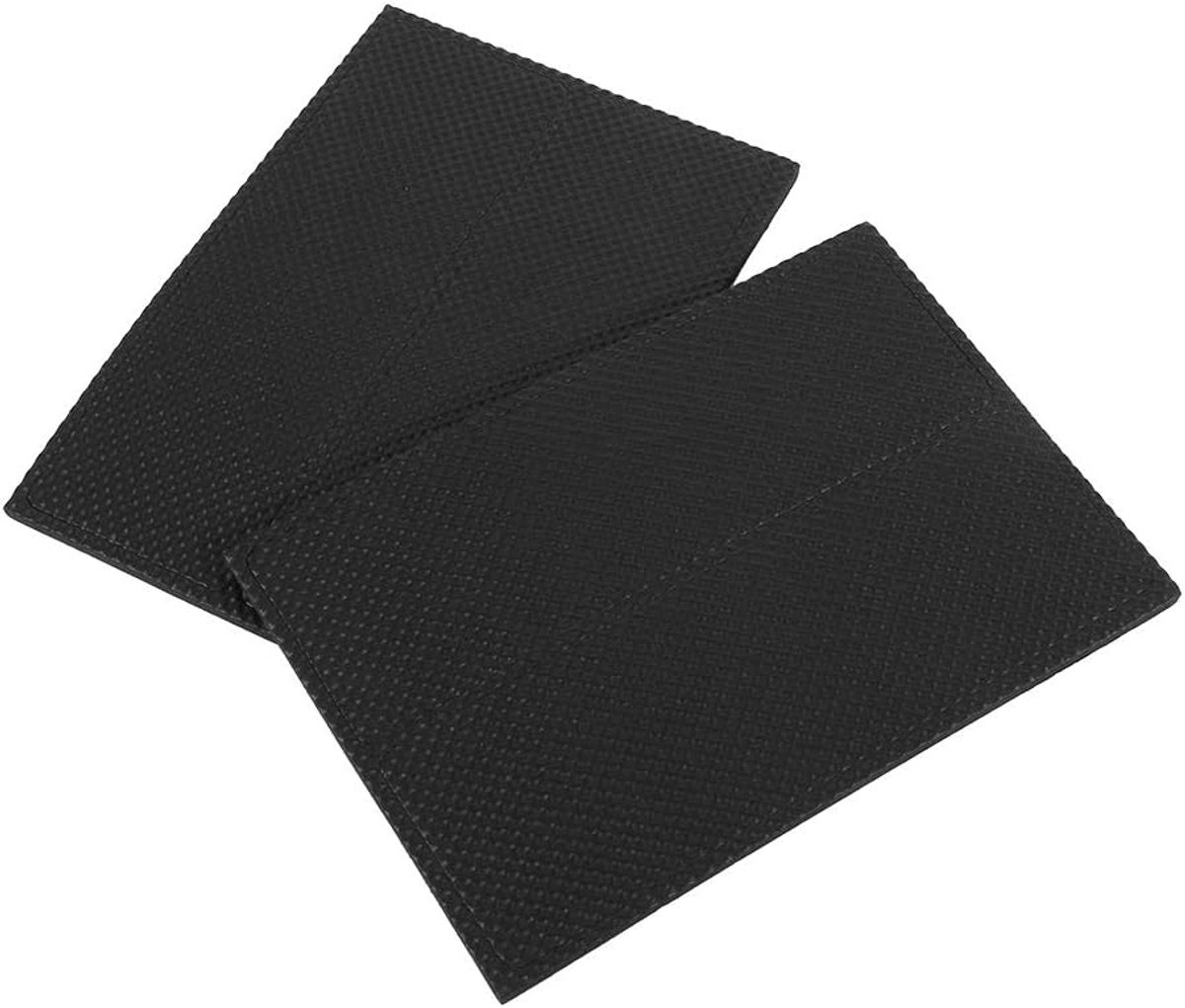 4 stuks zwarte antislip zelfklevende beschermende rubberen pads, 4,5 cm x 14,2 cm x 0,4 cm, voor houten vloer, bureaustoel, meubels, bank, rubberen voetpads