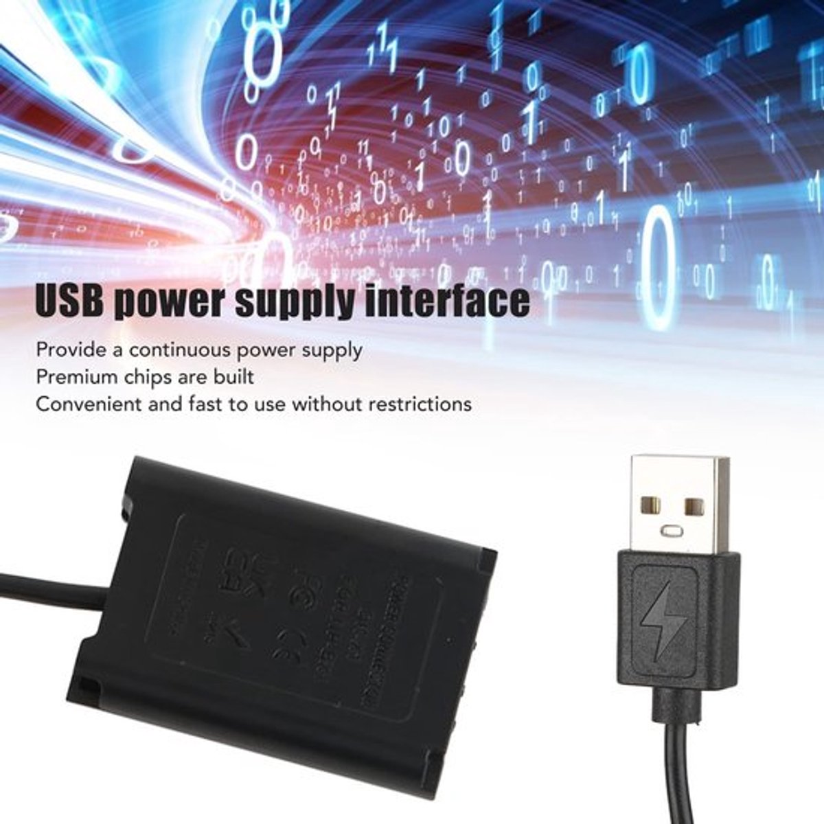 SPHProducts - Camera Dummy Batterij - USB Voeding - Continu