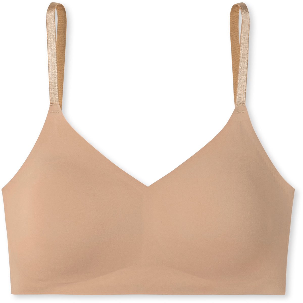 Schiesser Invisible Soft Bustier - uitneembare pads - Dames Beha maple beige Donker beige