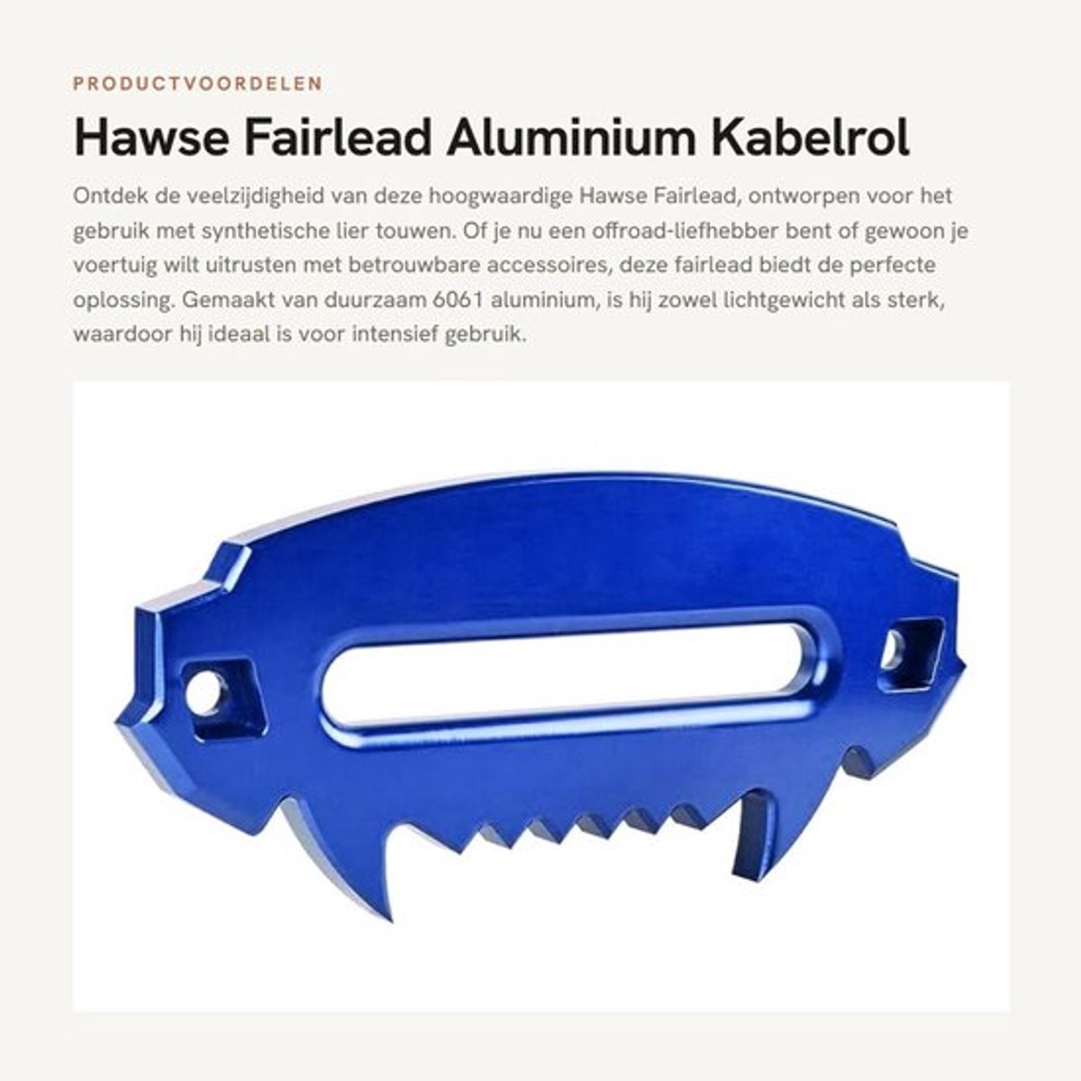 OmGoods - Dailygoody - Hawse Fairlead - Aluminium Kabelrol