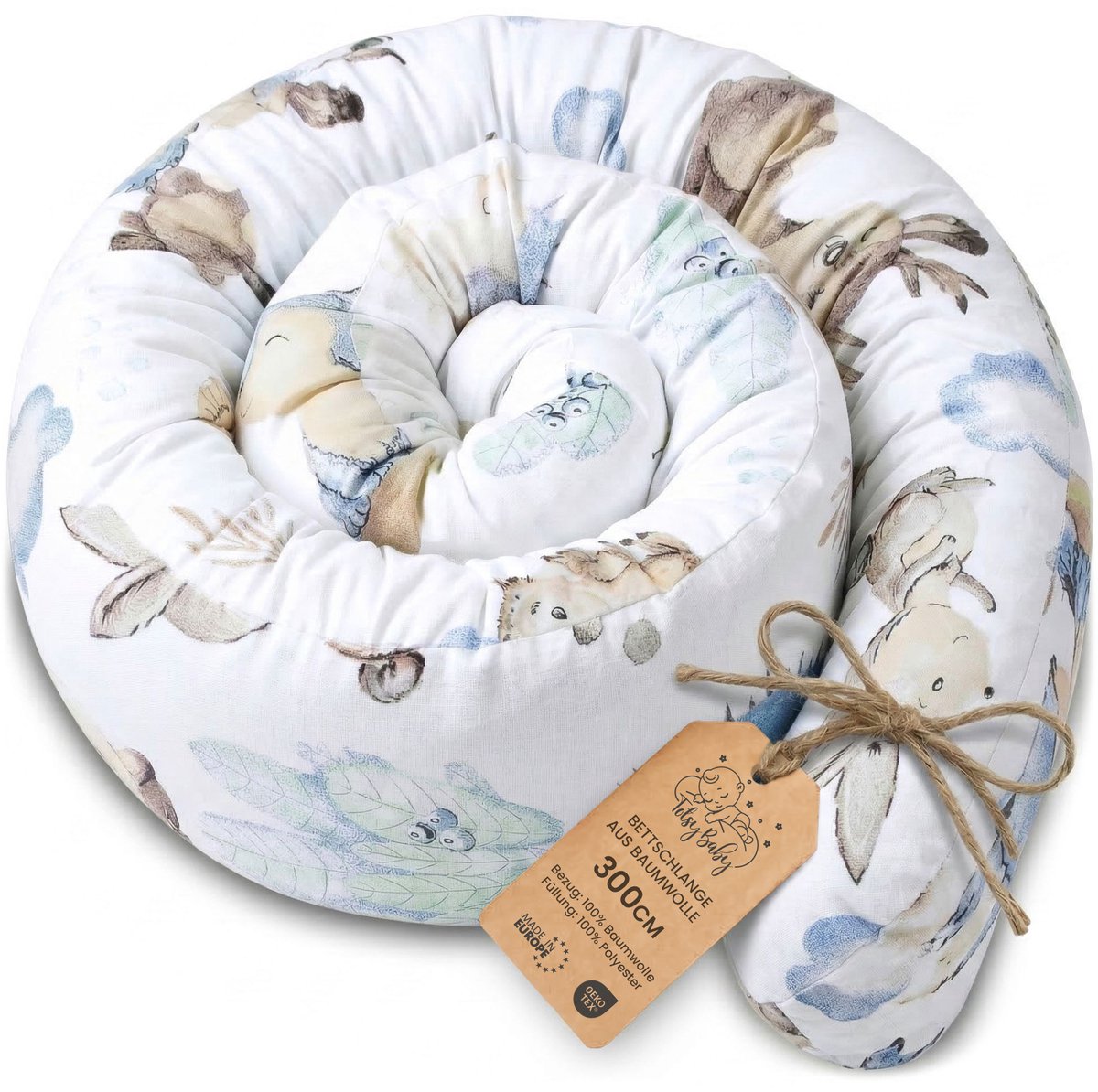 Zijslaper kussen Lichaamskussen 300 cm Katoen - Lang kussen bed rol slaapkussen nek rol Decoratie voor kinderkamer Oeko-Tex Egel