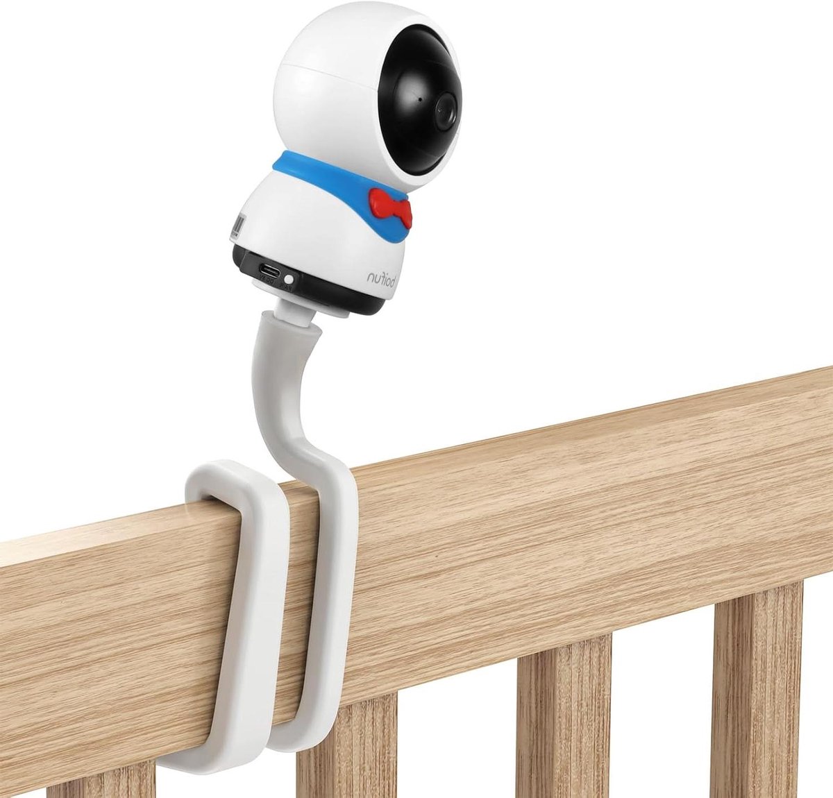 Babyfoon houder - Camerastandaard monitor - Baby in zicht - Flexibele zwanenhals - Universeel - Wit