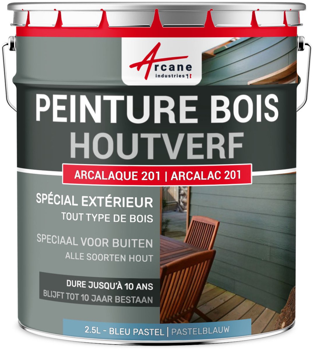 Houtverf voor buiten en binnen - ARCALAQUE 201