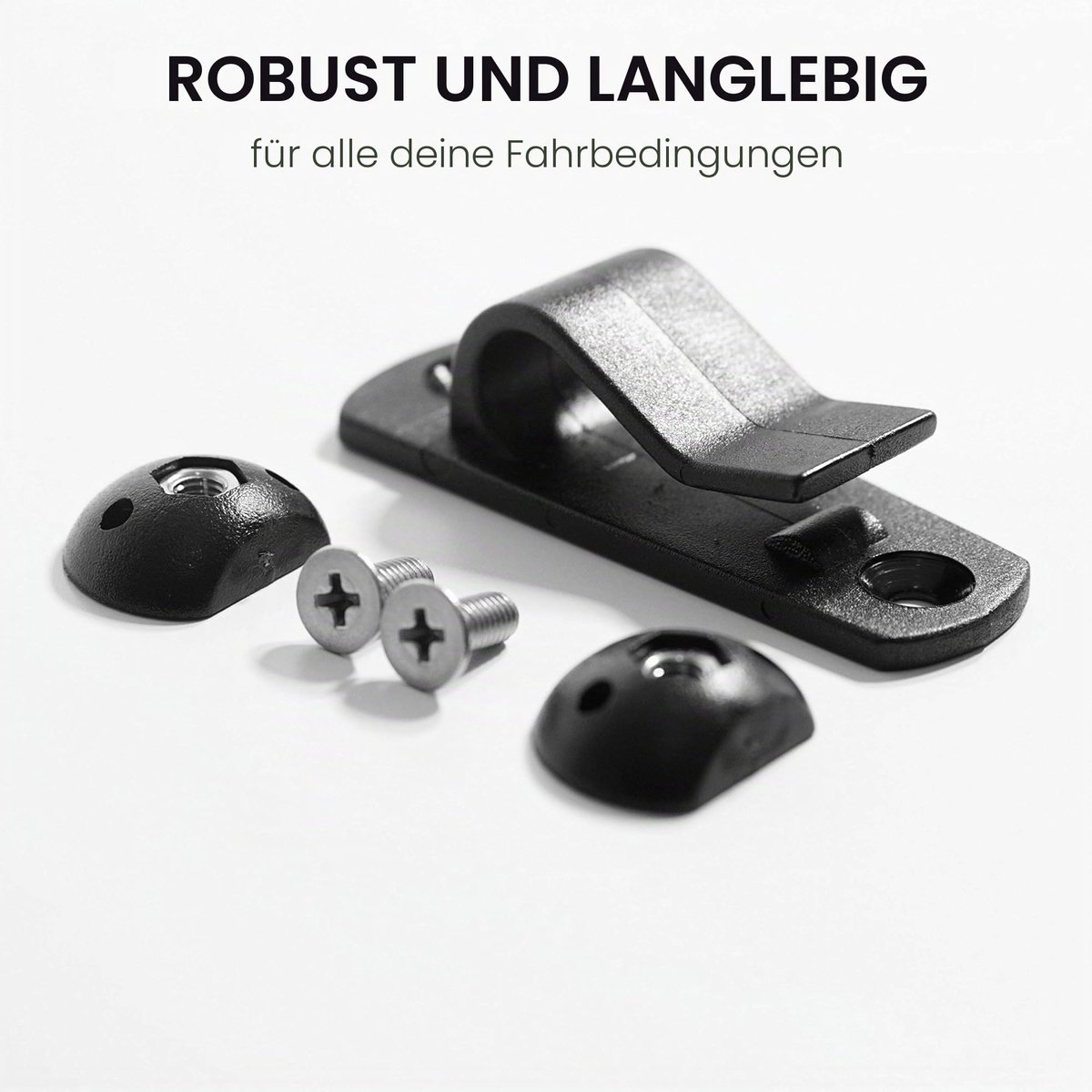 Fietstas haken kit - om elke tas om te zetten in een fietstas -kan worden gebruikt met een bagagedrager diameter tot 13 mm - een set bagagedrager bevestigingsmateriaal