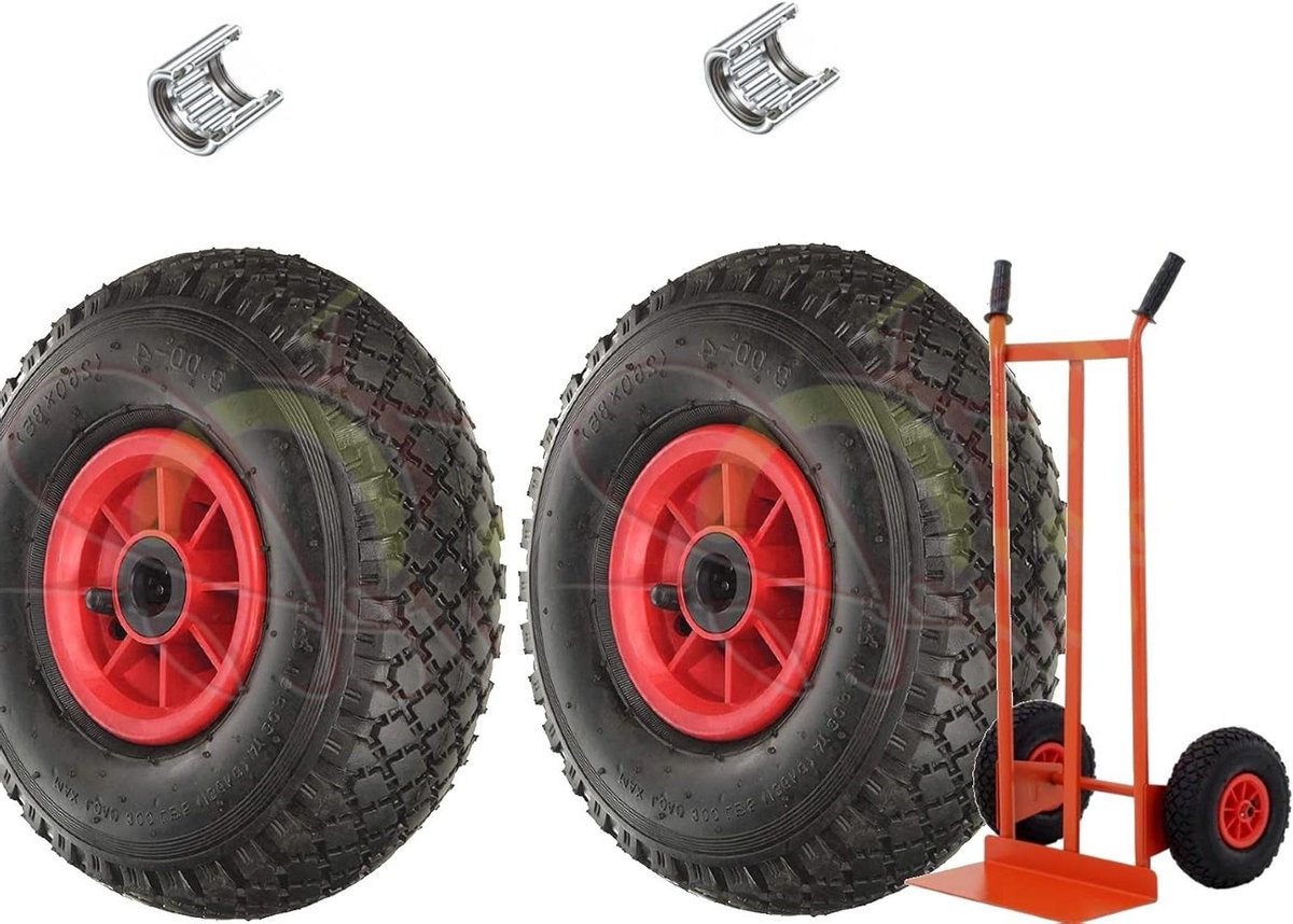 Versterkte Banden - Steekwagen Wiel - Materiaal Transport - 4 PR Versterkt - 3.00-4 - Zwart