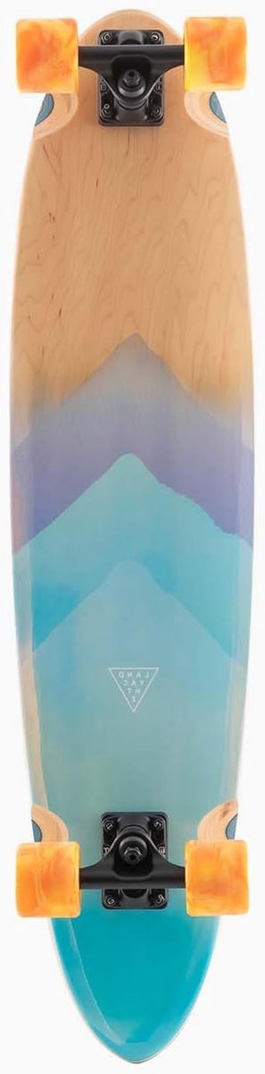 Longboard Skateboard Surfskate Cruisen en skateboarden Volledig geassembleerd 86 x 22 cm Waterverf print