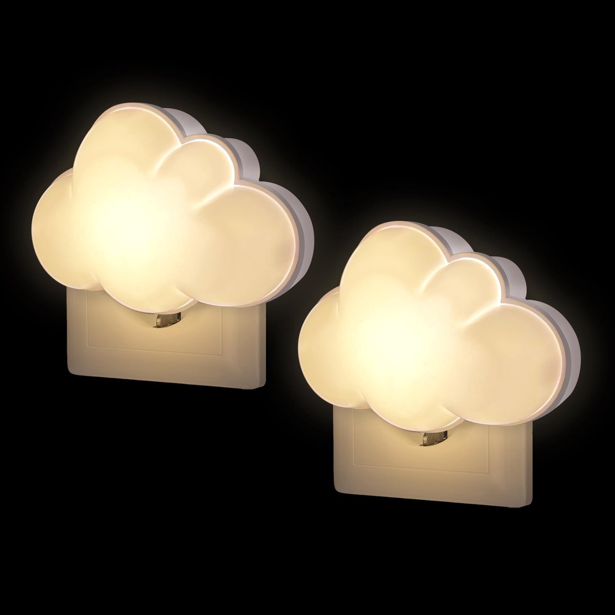 Nachtlampje Kinderen Automatisch Stopcontact Nacht Wolk Wandlamp voor Kinderkamer Pasgeborenen Nuttig Accessoires Cadeau Pasgeboren Vrouw