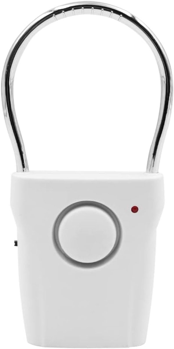 Draagbaar Deuralarm - Veiligheidsalarm Hotel - Inbraak Voorkomen - 120dB Luid Geluid - 60 g - Wit