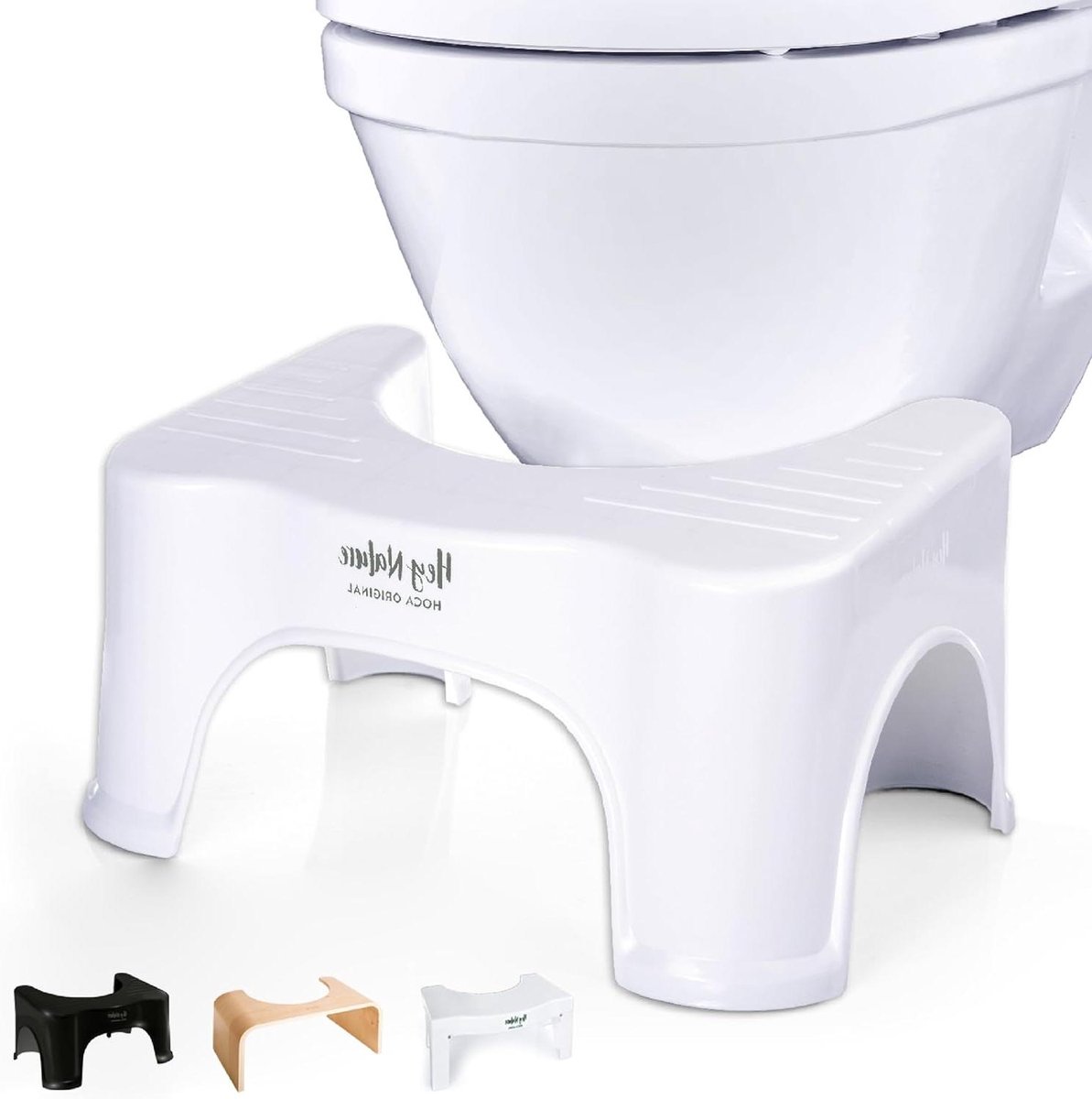 Toiletkruk Medisch - Ontlastingskruk Krukje - Gezonde Stoelgang - Gecertificeerd Medisch Hulpmiddel - 28 x 42 x 21 cm - Wit