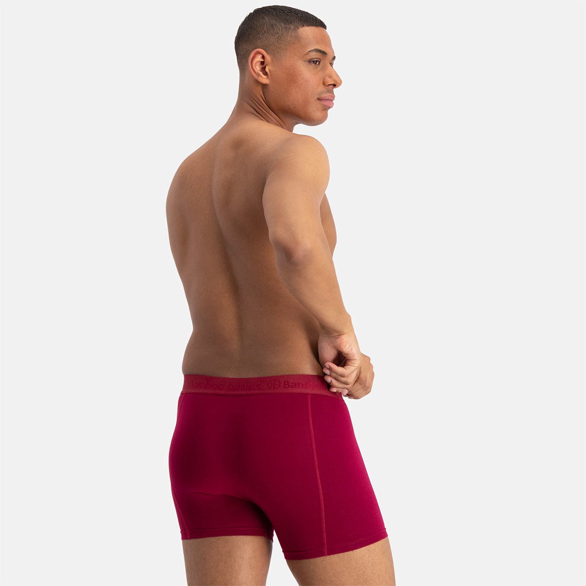 Bamboo Basics Heren Bamboe Boxershorts Rico (3-pack) - Chocolate, Donker Rood, Paars - Ondergoed Heren - Boxershort Heren Lange pijp - Maat L