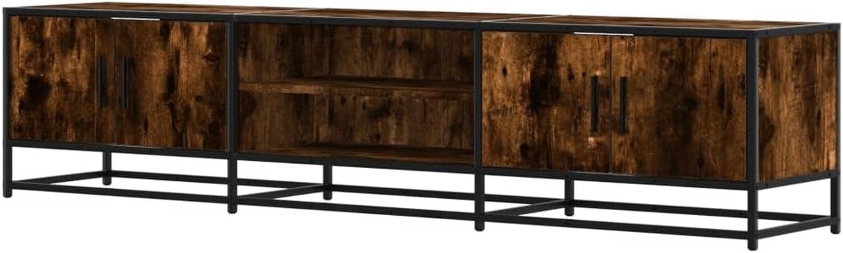 Tv-meubel - Tv-kast - Woonkamer Inrichten - Industrieel Design - 180 cm Breed - Rookeiken