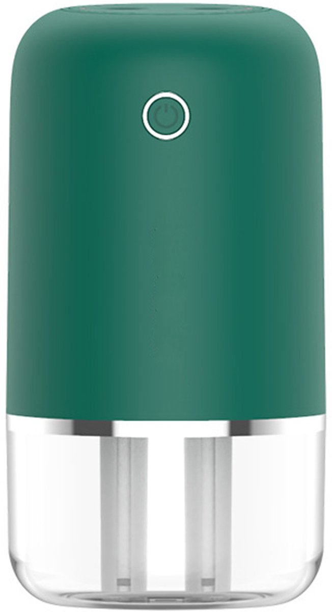 Kleine luchtbevochtiger, 500 ml draagbare mini-luchtbevochtiger, persoonlijke koele mist luchtbevochtiger met dubbele straal, dubbele mistpoorten, automatische uitschakeling, bureau-luchtbevochtiger voor babybedje, reizen, planten en auto