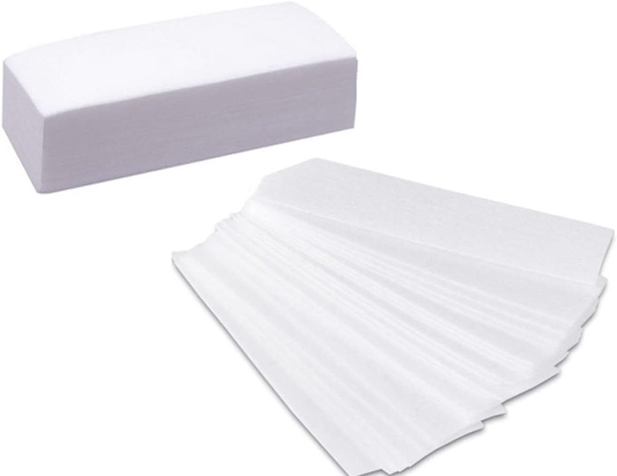 Ontharingsstrips - Waxstrips Papieren Vellen - Huidglad Maken - Huidvriendelijk Robuust Materiaal - 75 x 23 cm - Wit