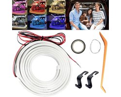 Kofferbak Lichtstrip - Auto Interieurverlichting LED - Laadruimte Verlichten - Dynamisch Stromend Effect - 2-4 meter - Paars