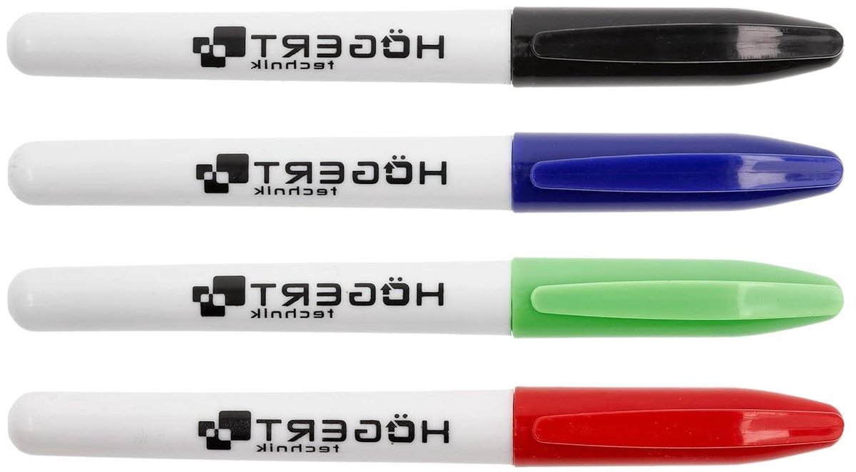 Permanente Markers - Markeerstiften Set - Duurzaam Markeren - Sneldrogende Inkt - 4 Stuks - Mix