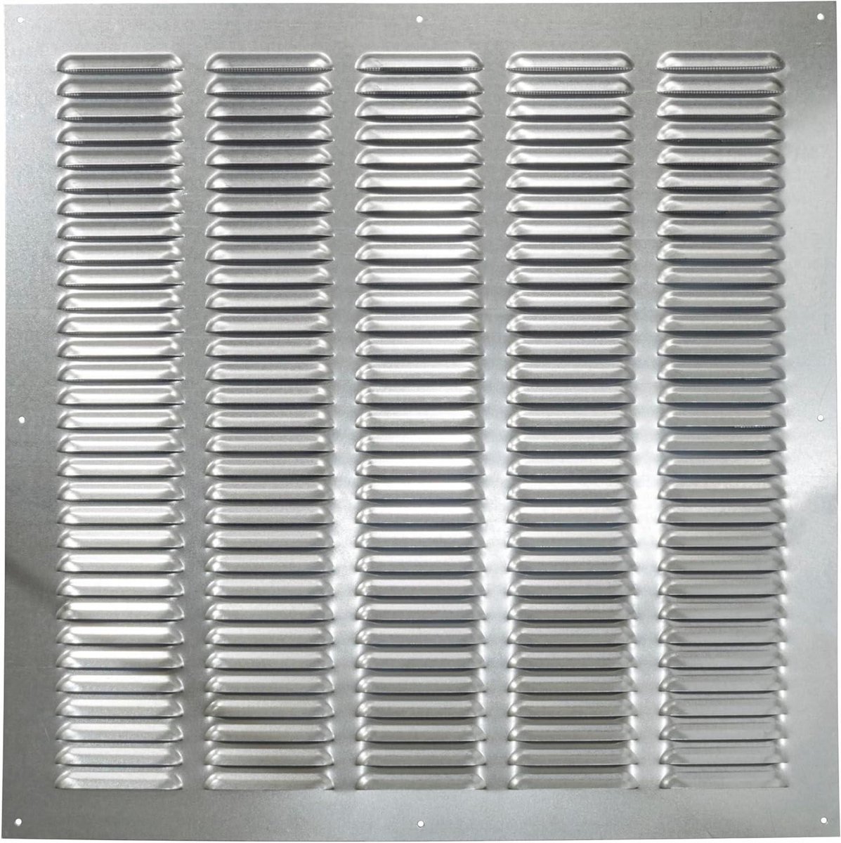 Ventilatierooster - Afdekrooster Ventilatie - Ventilatieopening Afdekken - Insectenwerend Net - 50 x 50 cm - Zilvergrijs