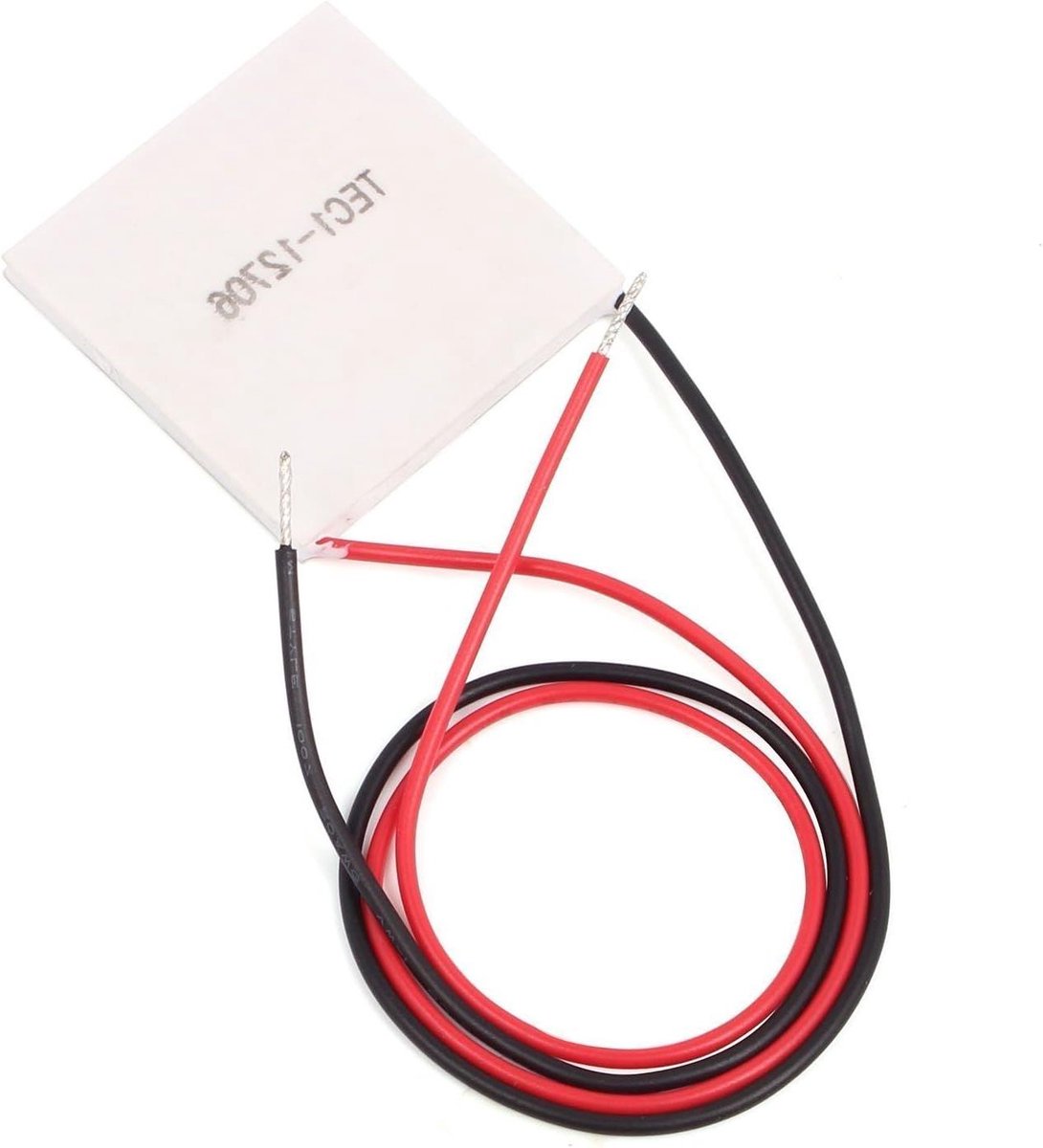 TEC Peltier Element - Koelmodule Verwarming - Temperatuur Regelen - Omkeerbare Polariteit - 40 x 40 x 3 mm - Wit
