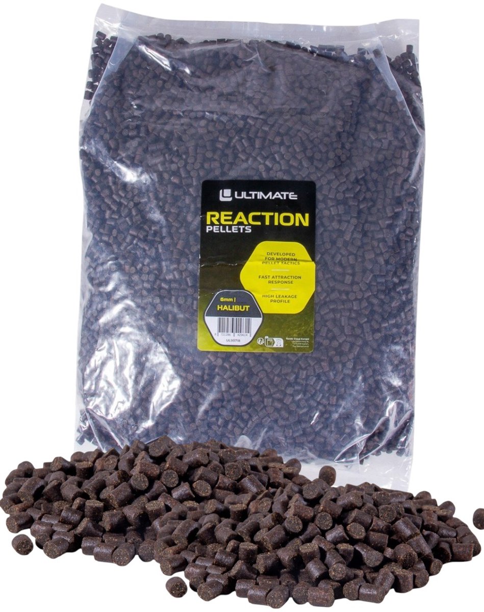 Ultimate Reaction Pellets Halibut 6mm (5kg) - Vispellets