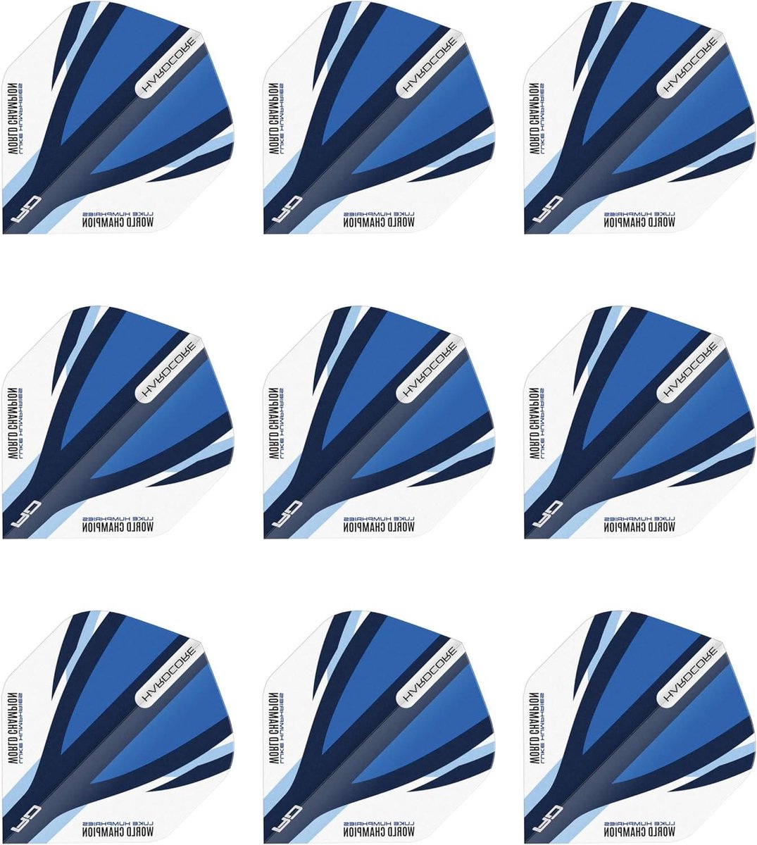 Dart Flights - Dartpijlen Accessoires - Darten - Extra dikke kwaliteit - 3 sets - Blauw Wit