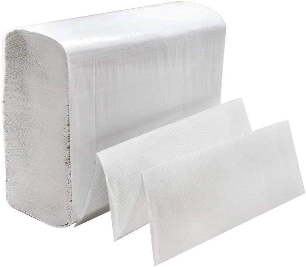 Multifold Papieren Handdoeken - Keukenrol - Hygiënisch Werken - Grote Verpakking - 2000 Stuks - Wit