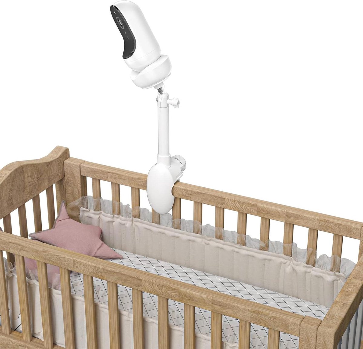 Baby Camera Muurbeugel - Babyfoon Houder - Babykamer Bewaken - 360 Graden Flexibel - Niet gespecificeerd - Wit
