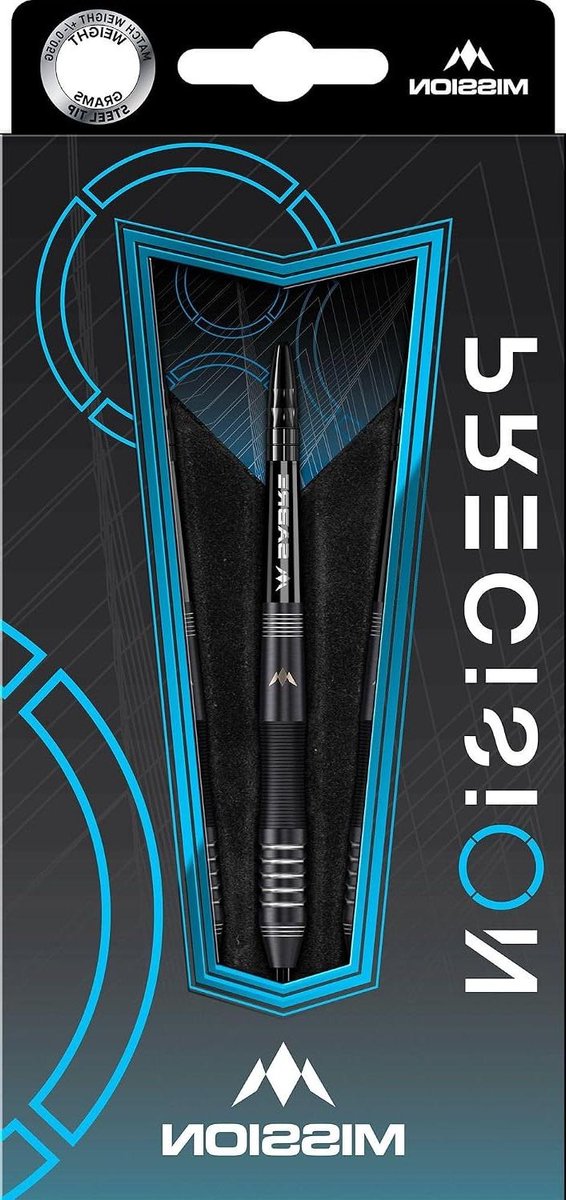 Stalen Darts - Dartpijlen Set - Precisie Werpen - 90% Wolfraam - 23 g - Zwart