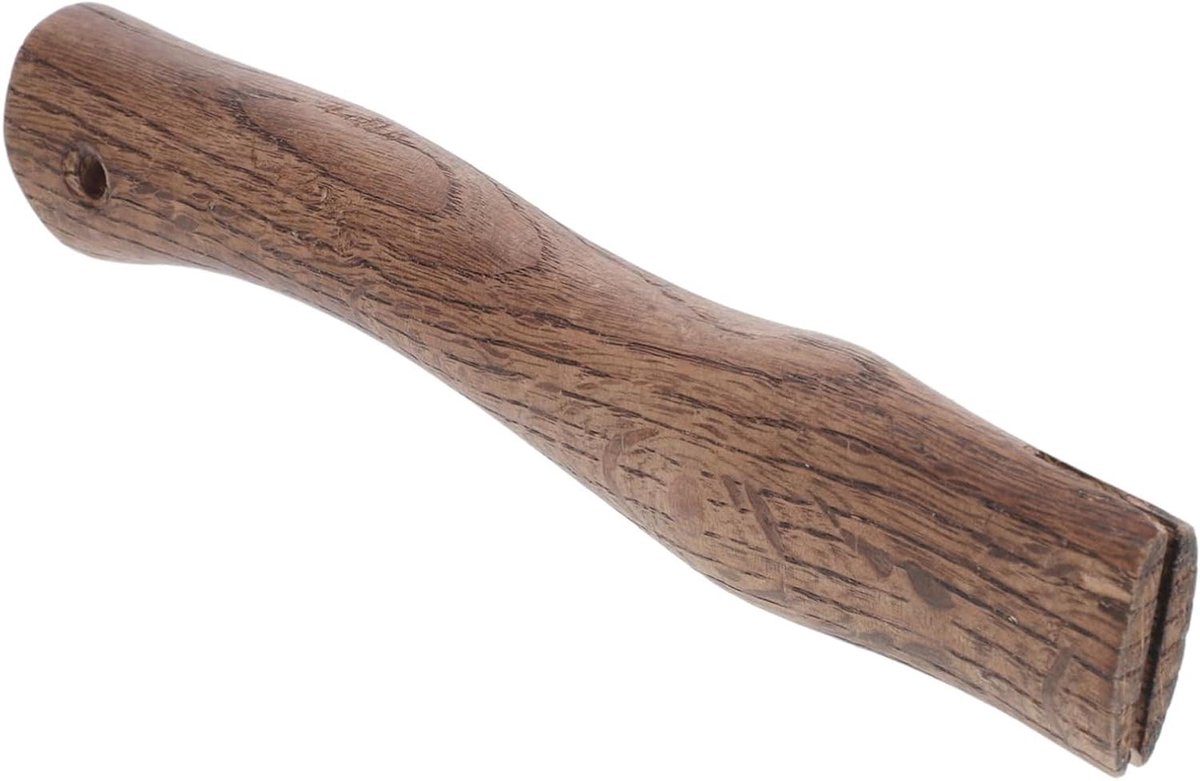 Bijl Handvat Vervanging - Reservehandvat Hout - Houtbewerking Projecten - Gecarboniseerd Q-acutissima Hout - 27 cm - Bruin