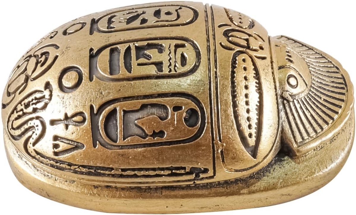 scarabee-kever amulet harsbeeldje gouden scarabee sculptuur voor huisdecoratie geluksbrenger