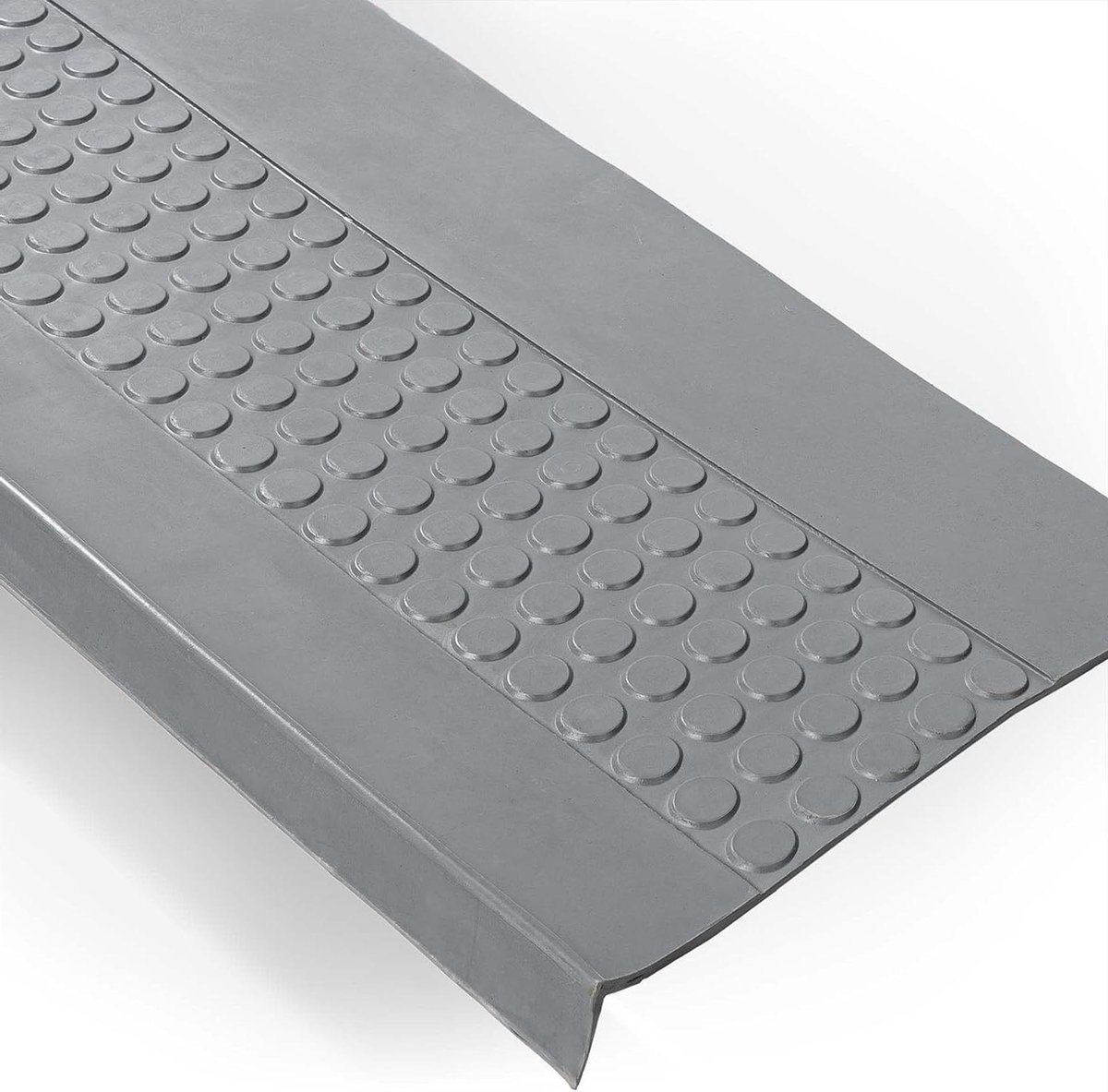 Trapmatten Rubber - Antislip Treden - Voorkomen Uitglijden - Met Noppen Structuur - 150 x 30 cm - Grijs