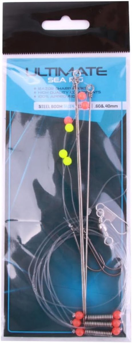 Strandhengel Set - Zeevis hengel - Vissen vanaf strand - Inclusief steun - 4.20 meter - Veelkleurig — afbeelding 3