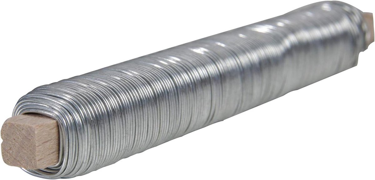 Gegalvaniseerde Binddraad - Wikkeldraad Isolatie - Buisisolatie Bevestigen - 065 mm Materiaaldikte - 38 Meter - Zilver